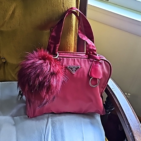 ❤️Vintage Prada Nylon Satchel in Red - Picture 1 of 16
